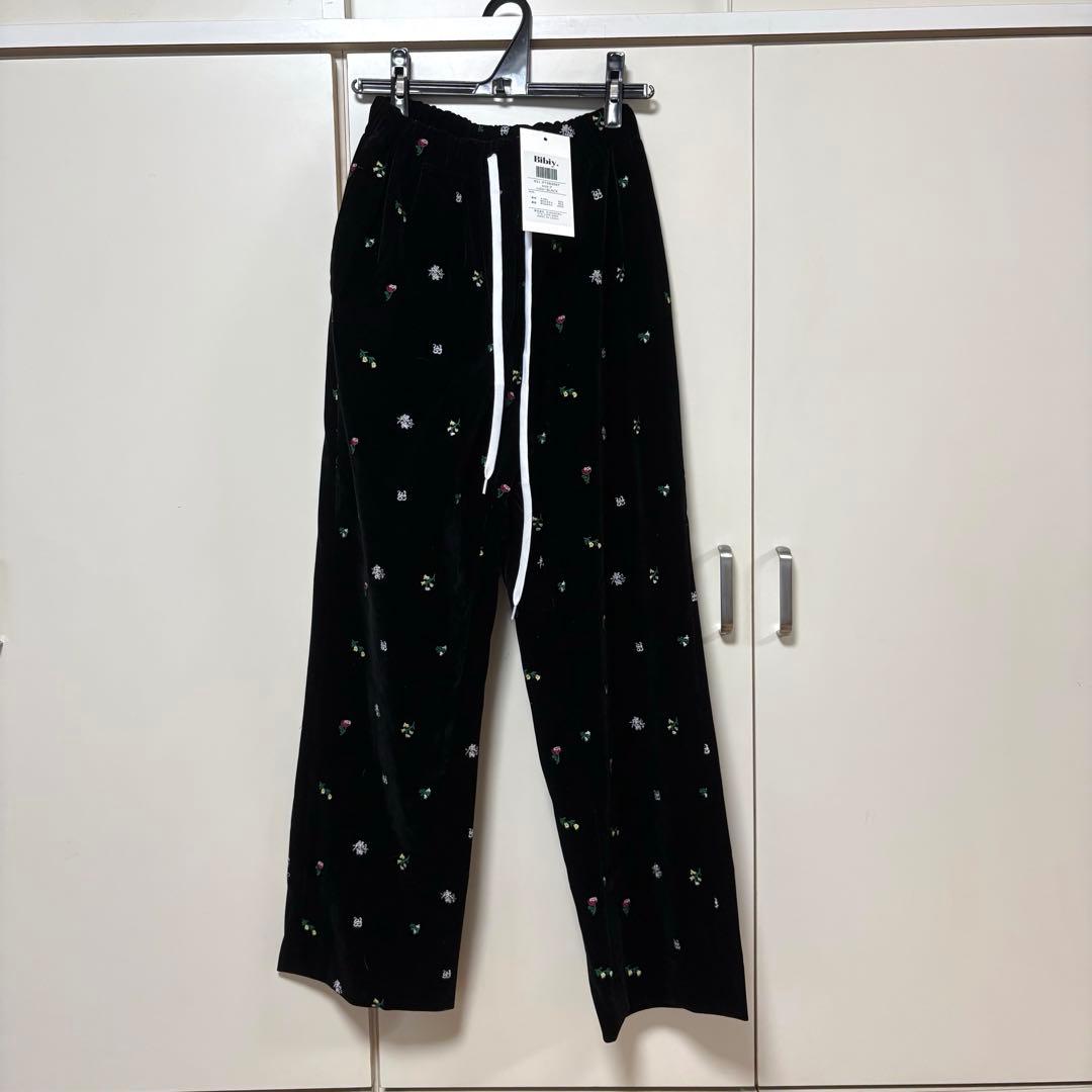 タグ付き新品 bibiy B. STARRY PANTS 刺繍 パンツ