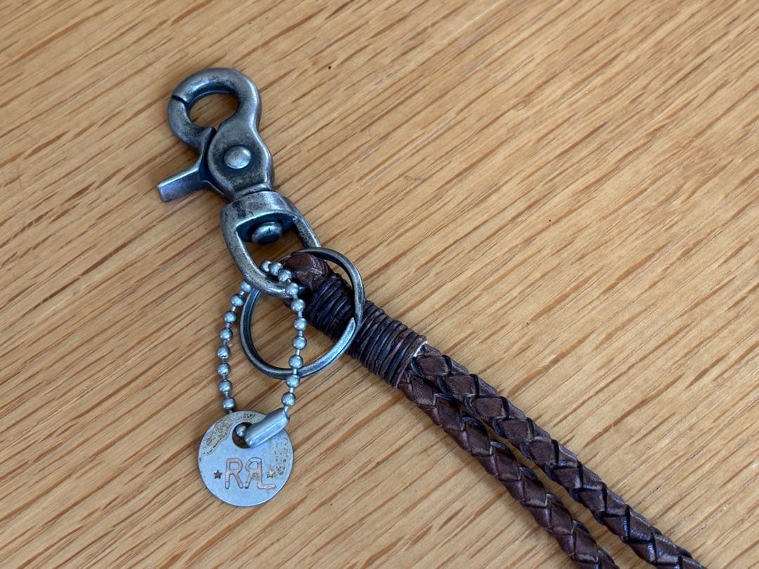 RRL/アクセ/レザー/キーホルダー/ラルフローレン/ロープ/キーフォブ/リング