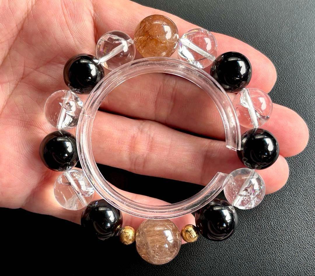 ちょこみんと　究極品質　オリジナルデザインの神大珠ブレス〜天照守護神14〜