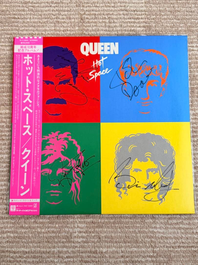 Queen 「Hot Space 」サイン入りLPレコード