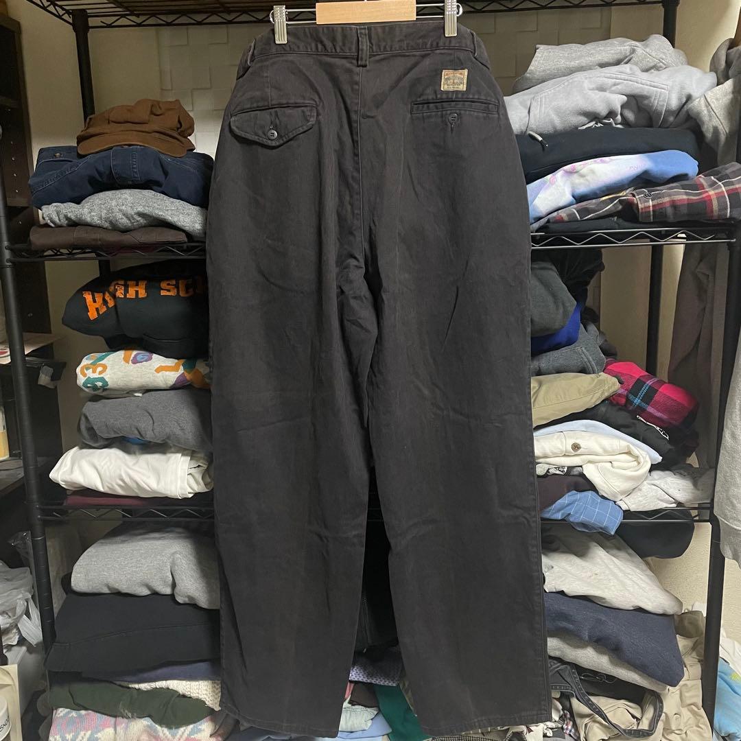 希少90s’USA製ポロチノ Polo by Ralph Lauren黒 W32