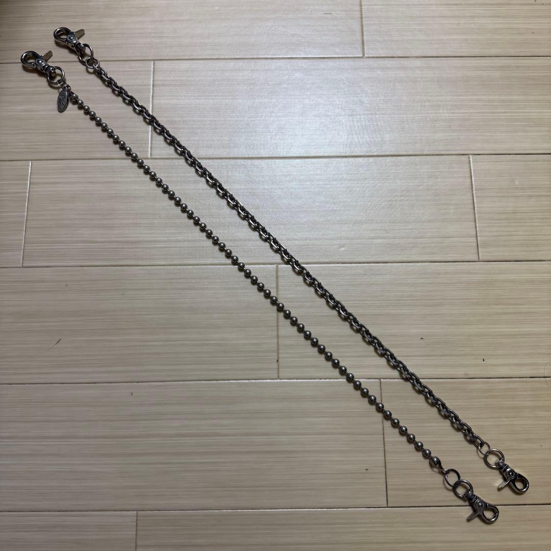 ヒステリックグラマー ウォレットチェーン2本 ジャンク品 希少60cm級