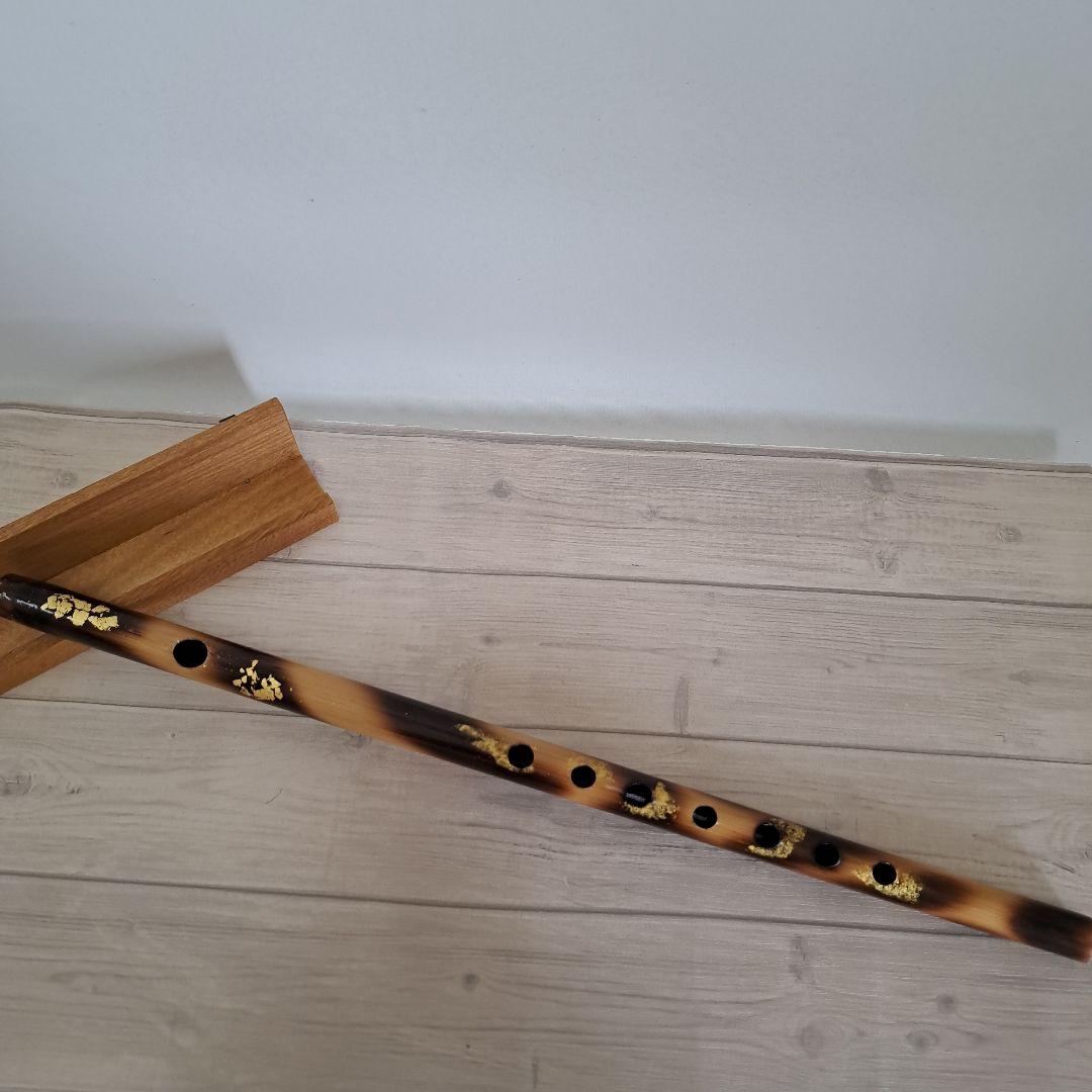 篠笛 古典調 六本調子(七穴)　 金箔装飾付き 竹製