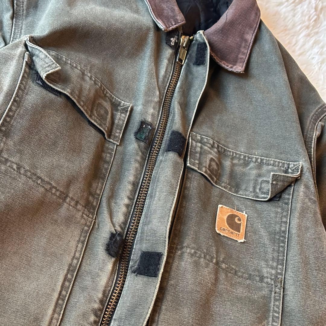 Carhartt トラディショナルコート ダック地 L相当 カーキ オリーブ