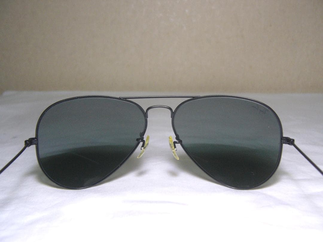 USA☆米国B&Lレイバンティアドロップサングラス ブラックメタル ボシュロム