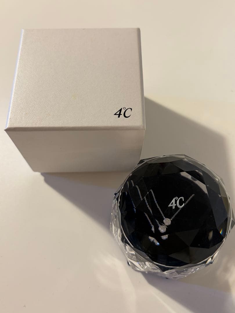 【美品】4℃ ネックレス　K18WG