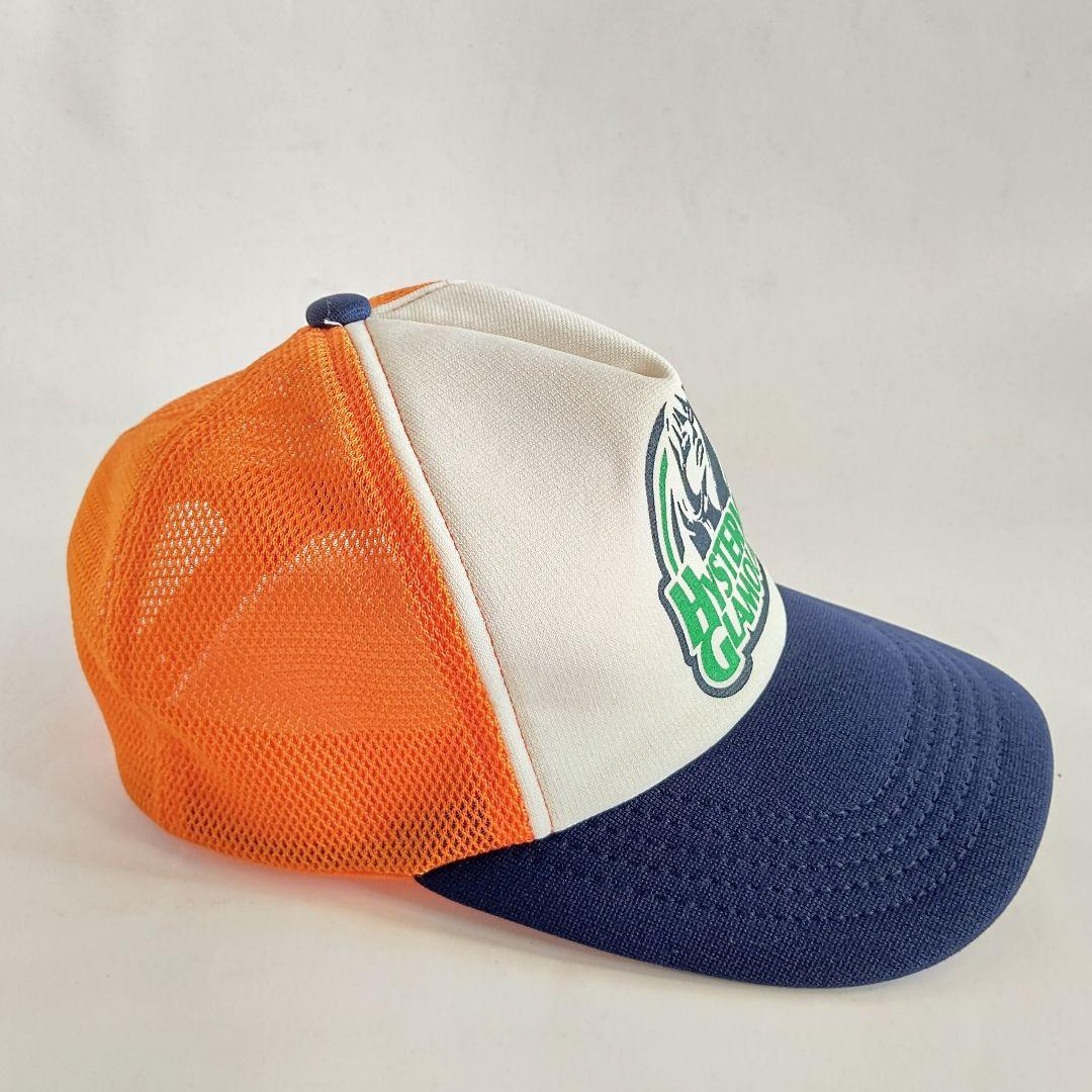 HYSTERIC GLAMOUR メッシュキャップ girl オレンジ×ネイビー