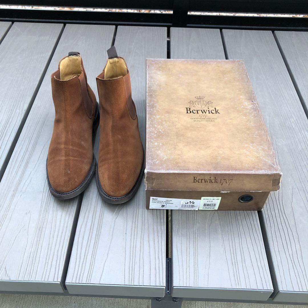 Berwick サイドゴアブーツ 27.0cm ブラウン