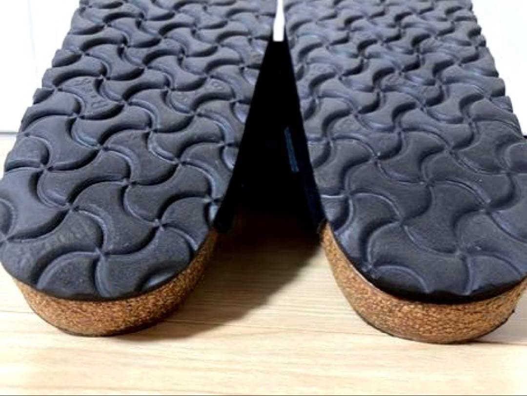 Birkenstock ボストン ナチュラルレザー ナロー 41 ブラック