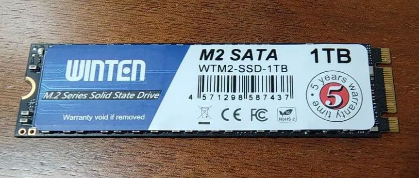 内蔵型SSD WINTEN M2 SATA SSD 1TB