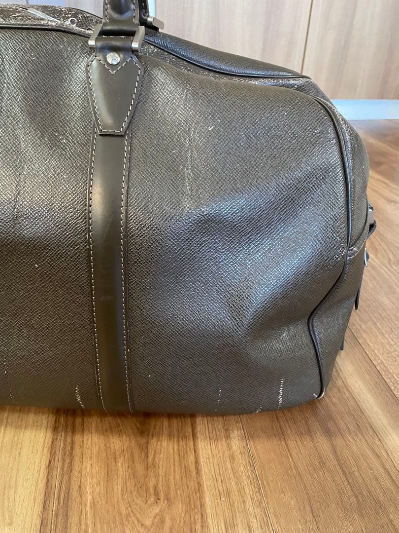 ルイヴィトン　タイガ　ケンダルPM ボストンバッグ　ブラウン　鍵ストラップ付き