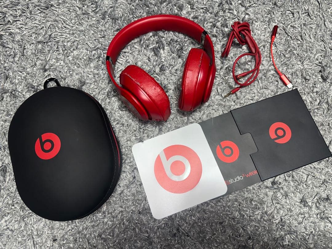 BEATS STUDI03 ワイヤレスヘッドホンレッド (セール中)
