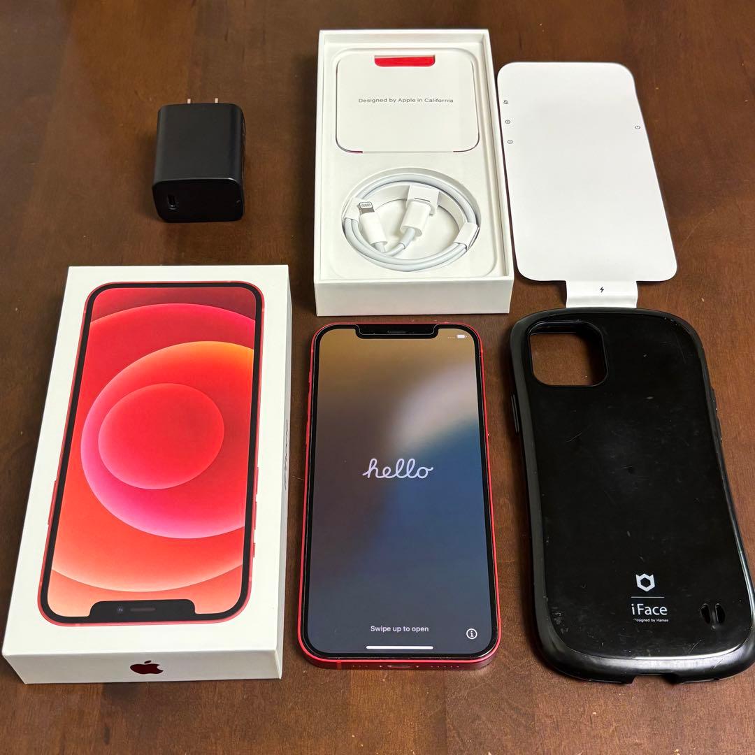 Apple iPhone 12 64GB レッド SIMフリー 付属品完品