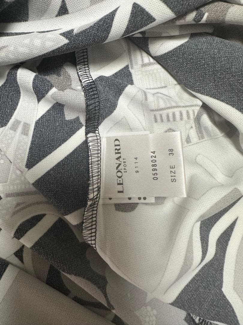 LEONARD SPORT 地図柄五分袖チュニック 38