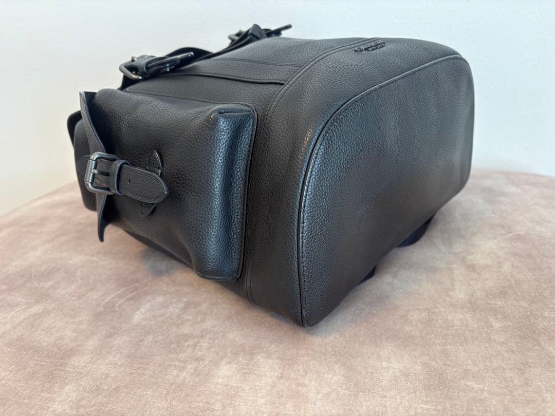 【COACH】 ハドソン バックパック シボ革 大容量 A4 黒