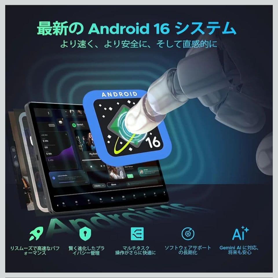 DOOGEE U11 android16 タブレット＋ガラスフィルム2枚セット