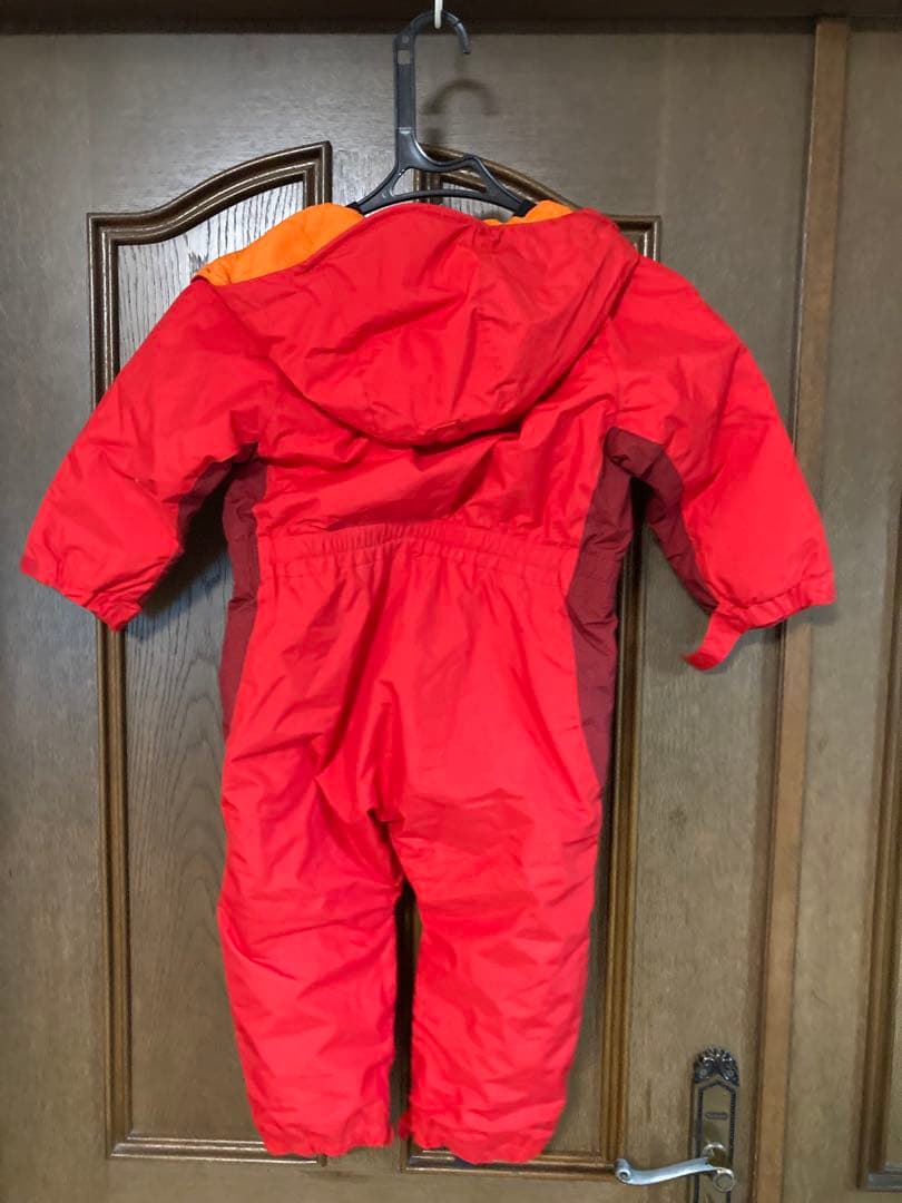 mont-bell 子供用ジャンプスーツ スノーウェア100 赤
