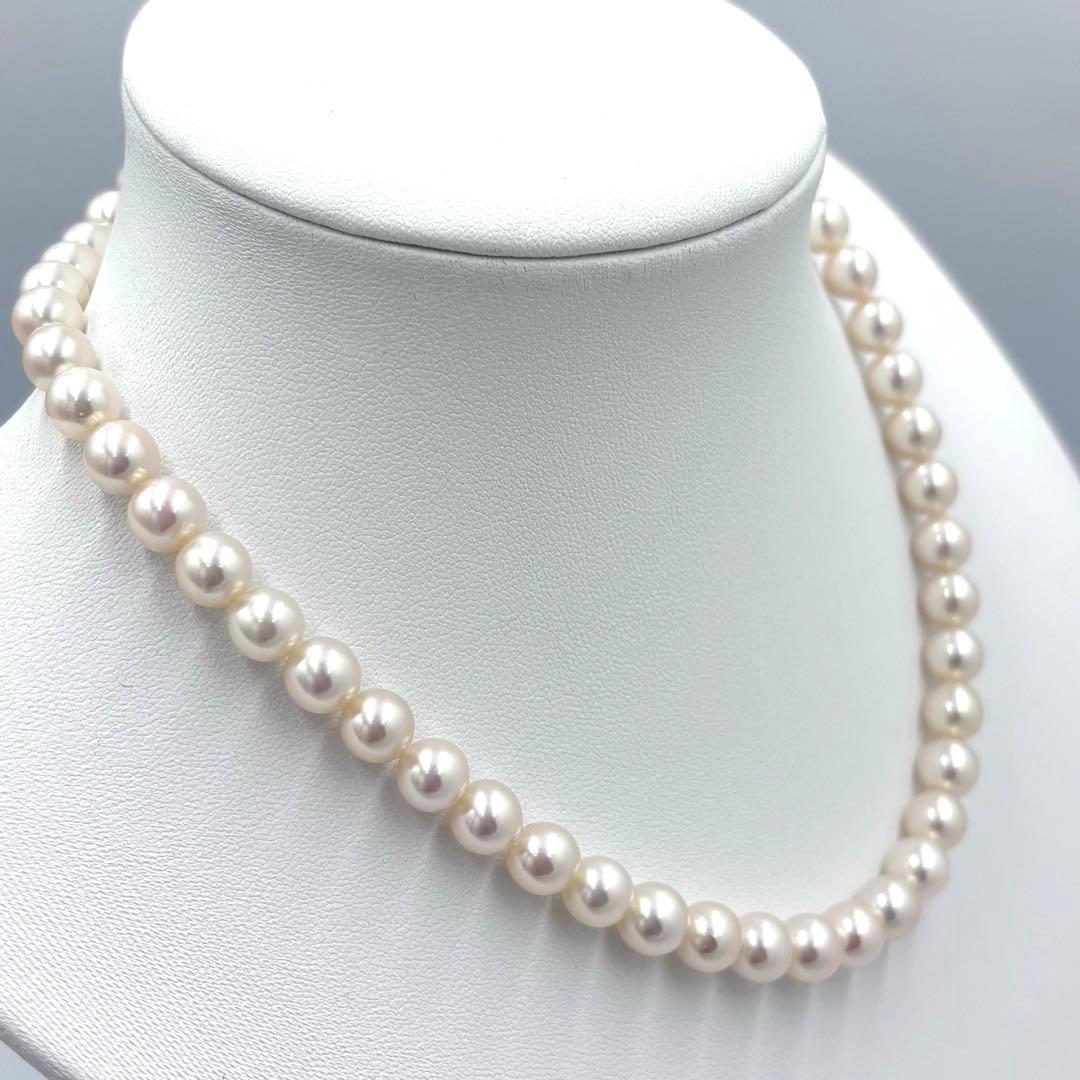 最高峰✨田崎真珠　大珠8mm アコヤ本真珠 ネックレス 照り/干渉色◎ 冠婚葬祭