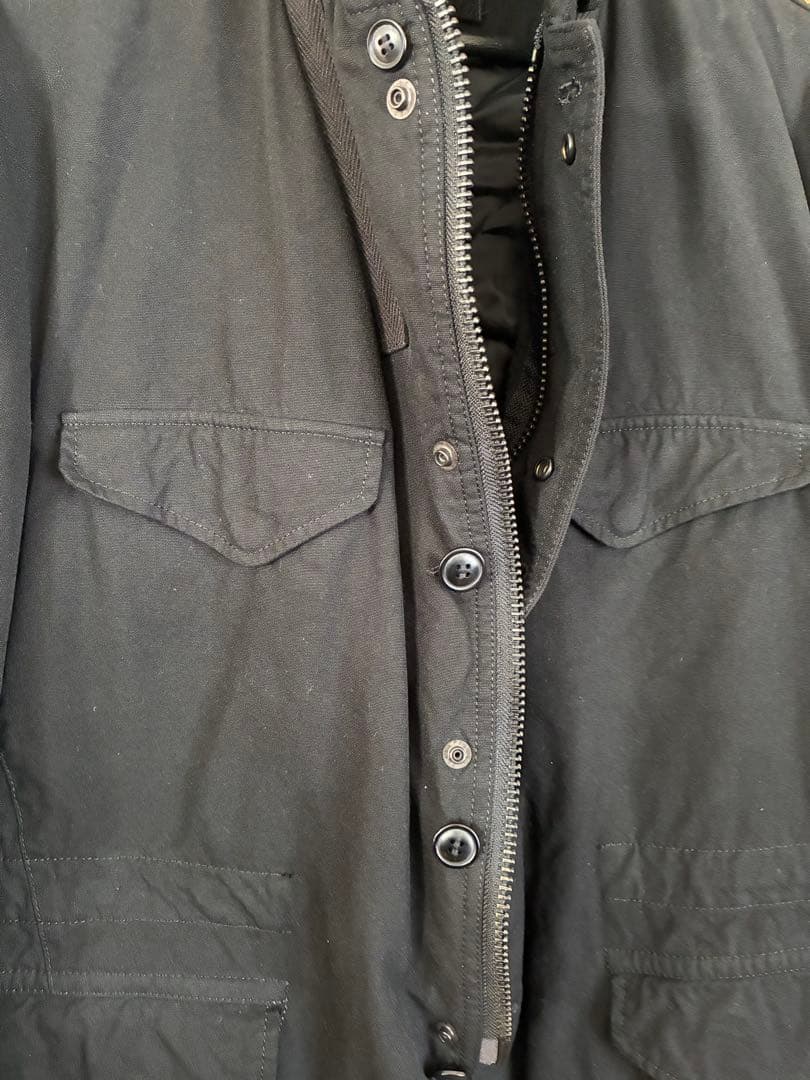 COMME des GARÇONS HOMME ブラックミリタリージャケット