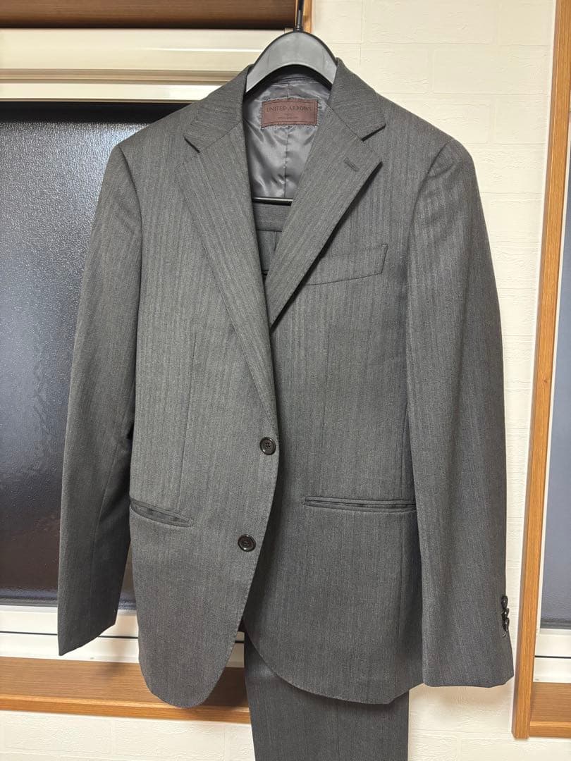 グレー ビジネススーツ 3点セット