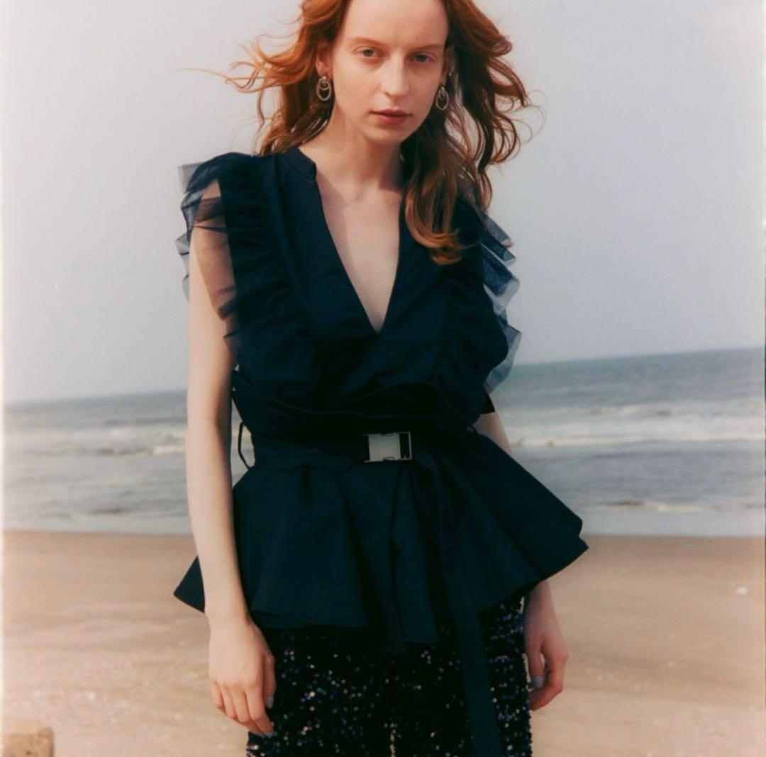 【新品タグ付き】LA BELLE ETUDE サークルフレアボリュームベルト