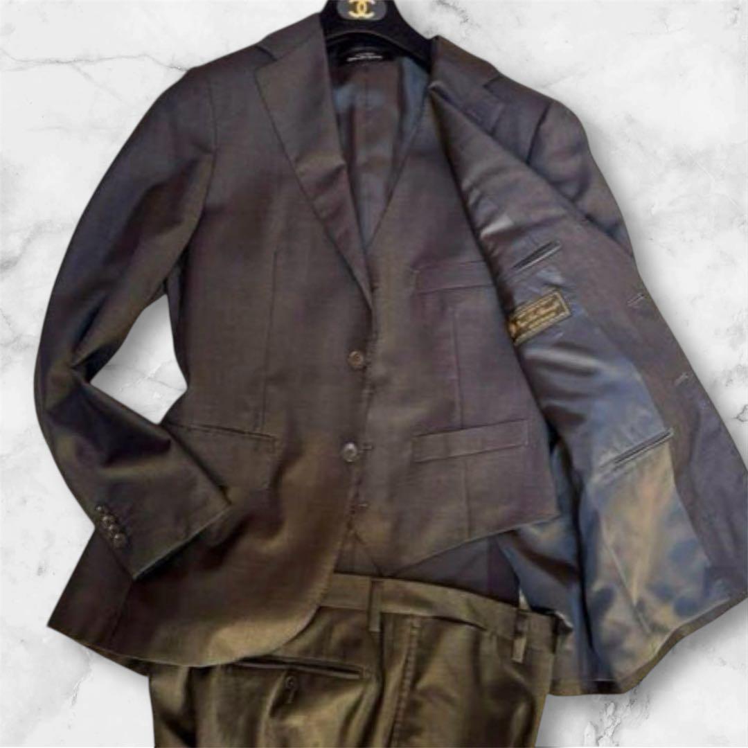 ロロピアーナ ダークグレー ビジネススーツ 3ピース