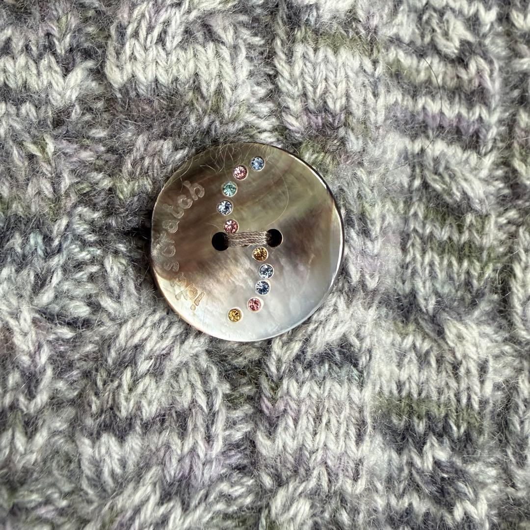 銀座和光取扱) イダスクラッチ ♡ 肉厚カシミヤニットジャケット グレー