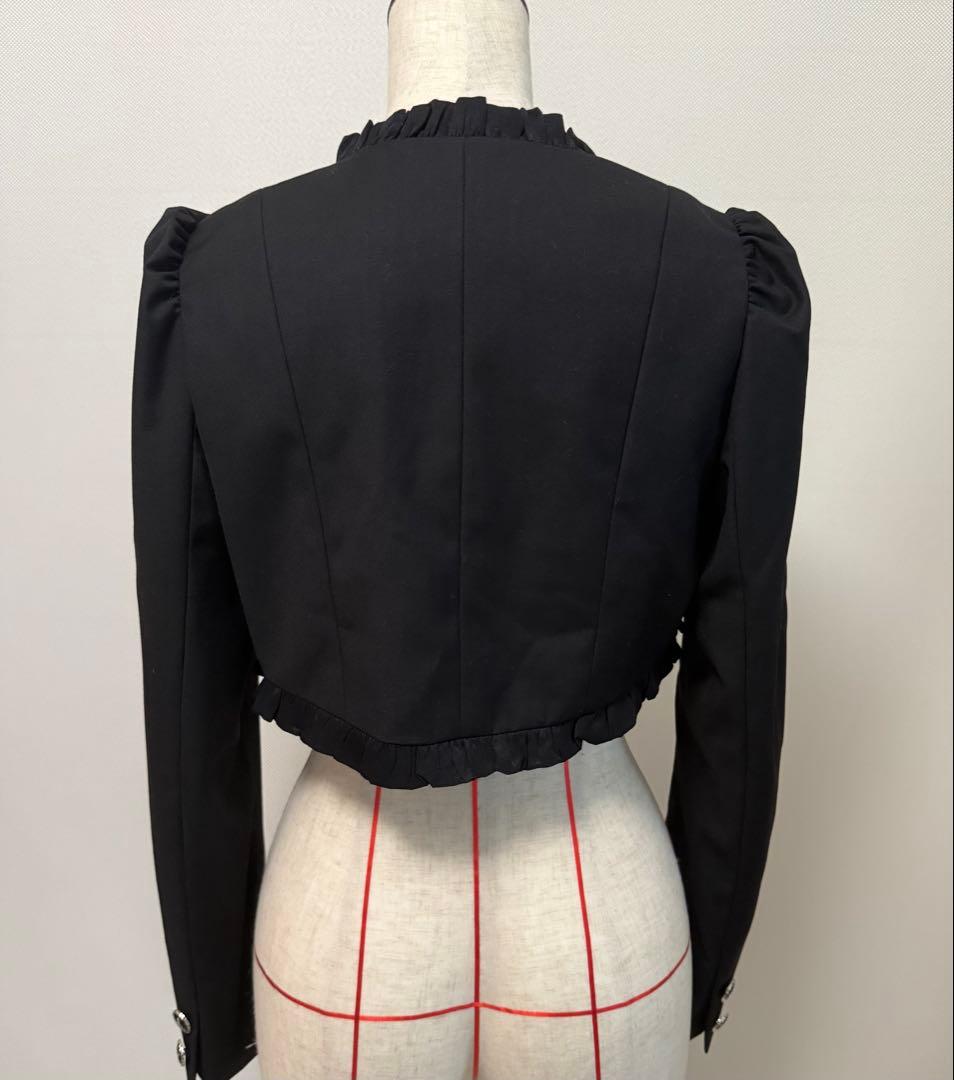 Sheglit クラシカルフリルボレロ 黒