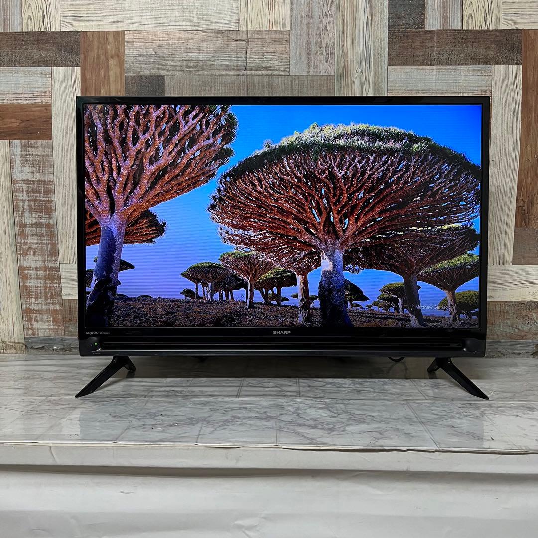 即日受渡❣️全国送料込3年前購入シャープ32型液晶テレビ外付けHDD録画対応