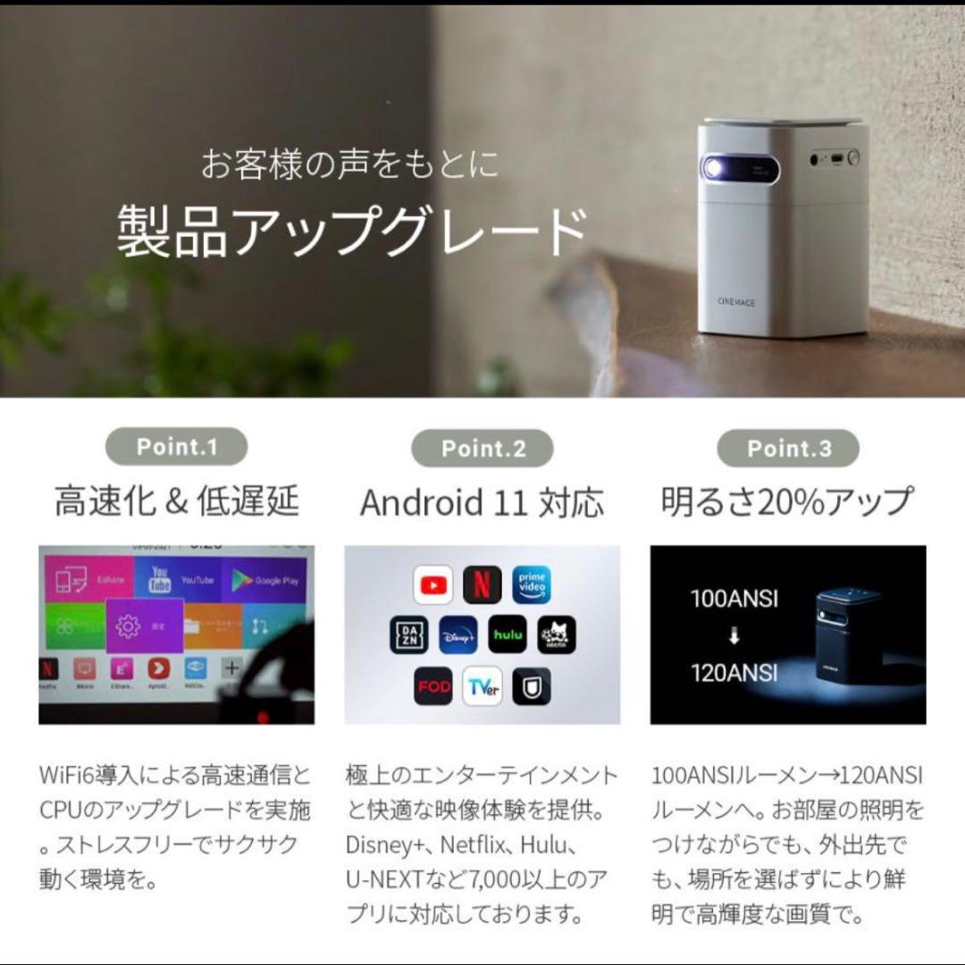 CINEMAGE mini（シネマージュミニ） モバイルプロジェクター ホワイト