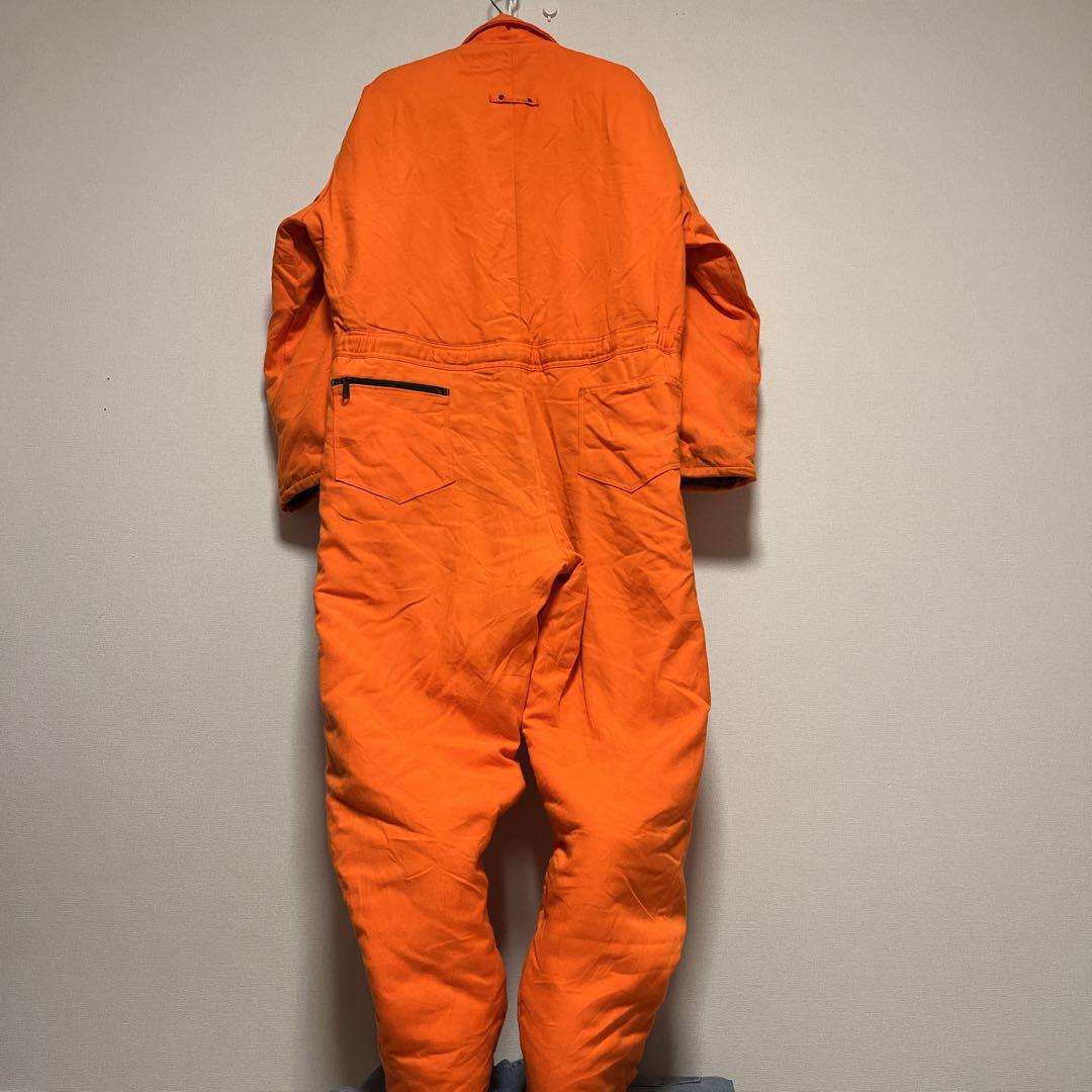 家*猫様 USA製 Duxbak 中綿 ツナギ 防寒 オレンジ XL 90s ビ