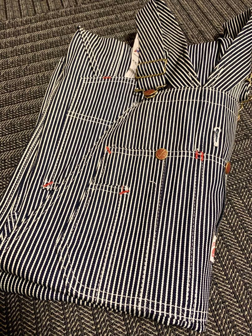 ROUND HOUSE ラウンドハウス オーバーオール ヒッコリー USA製