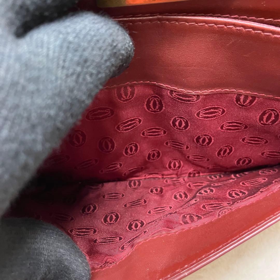 カルティエ マストライン 本革 レザー クラッチバッグ