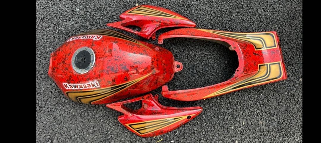 バリオス 外装 セット タンク サイドカバー テール レッド 赤 塗装