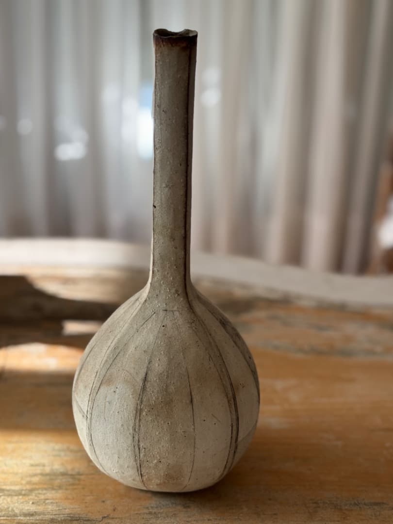 新年お値引き　菊地勝　Masaru Kikuchi　花瓶　花入　陶芸作品