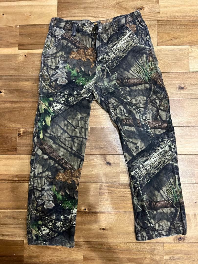 【極美品】　神サイズ　32×30 carhartt リアルツリー　カモフラ　希少