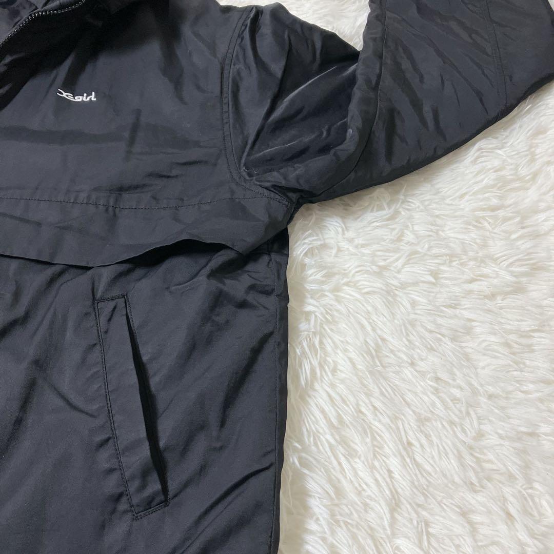 【人気】X-GIRL REVERSIBLE QUILTED JACKET L 黒