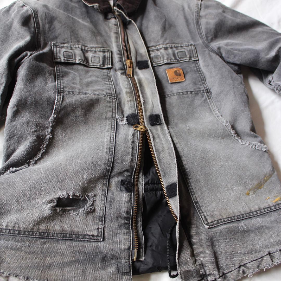 襤褸•墨黒 Carhartt トラディショナル コート ジャケット BLK M