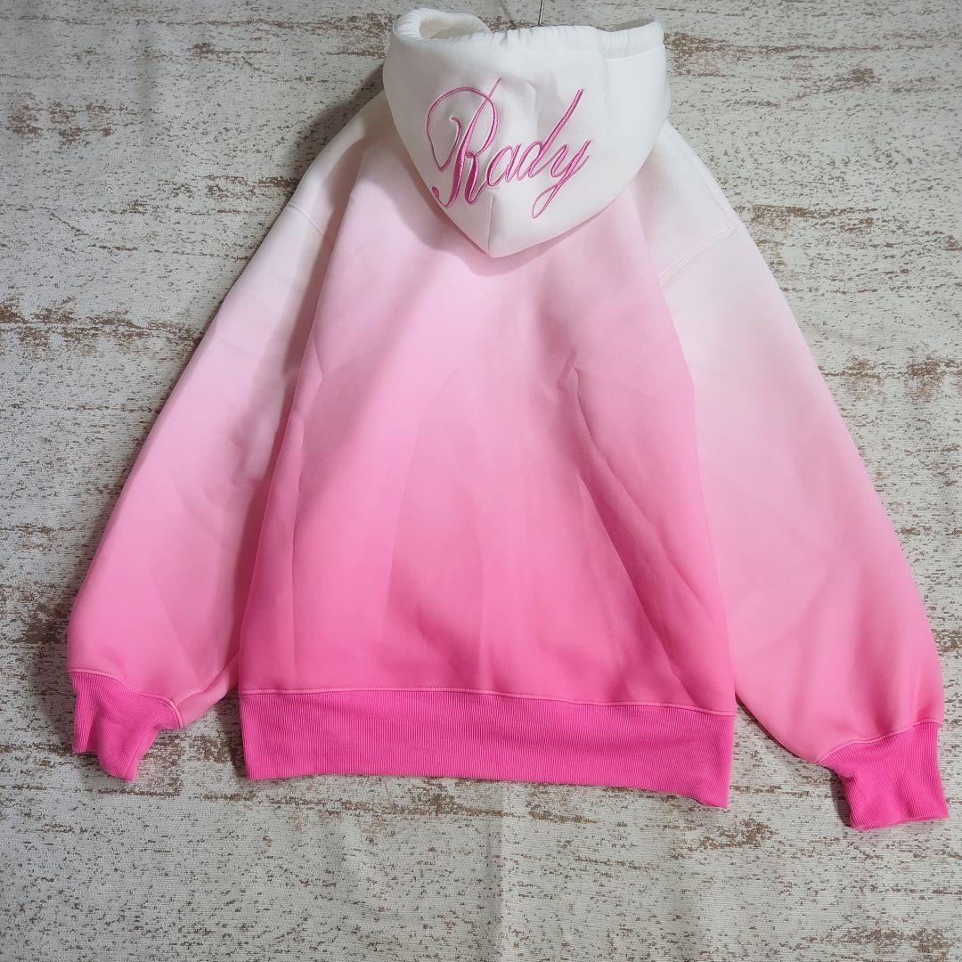 希少◆完売カラー/Rady グラデーションパーカー ピンク【 M 】美品フーディ