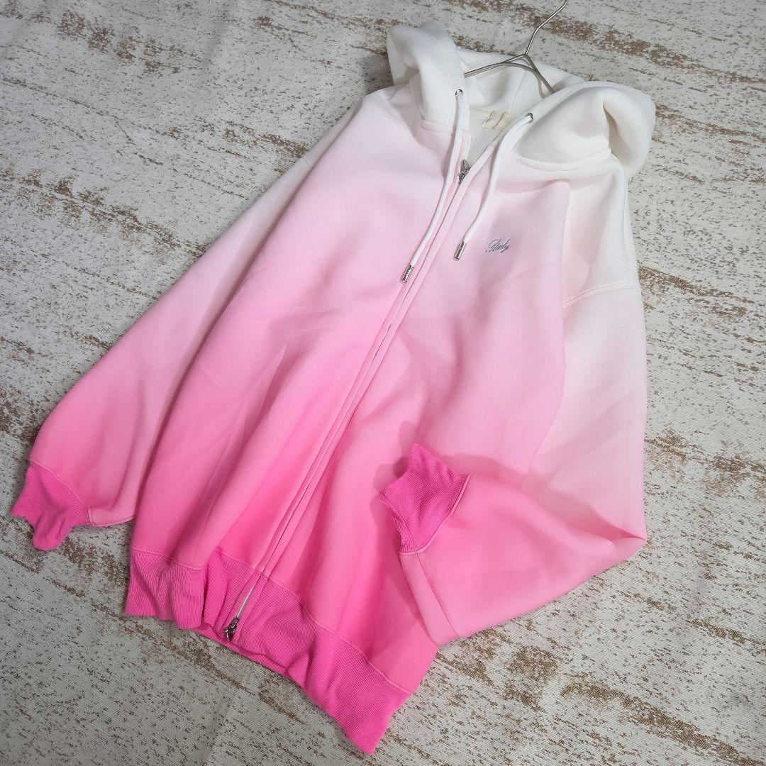 希少◆完売カラー/Rady グラデーションパーカー ピンク【 M 】美品フーディ