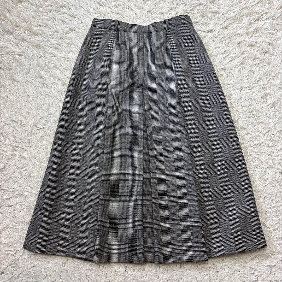 希少【バーバリーズ】グレンチェック　ロングスカート　ダブル　セットアップ　9 7