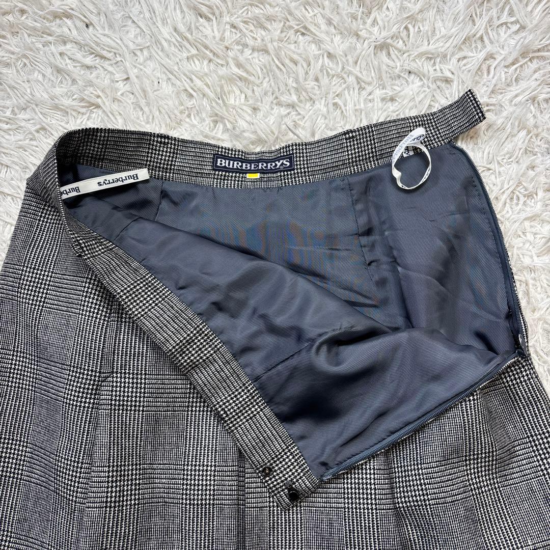 希少【バーバリーズ】グレンチェック　ロングスカート　ダブル　セットアップ　9 7