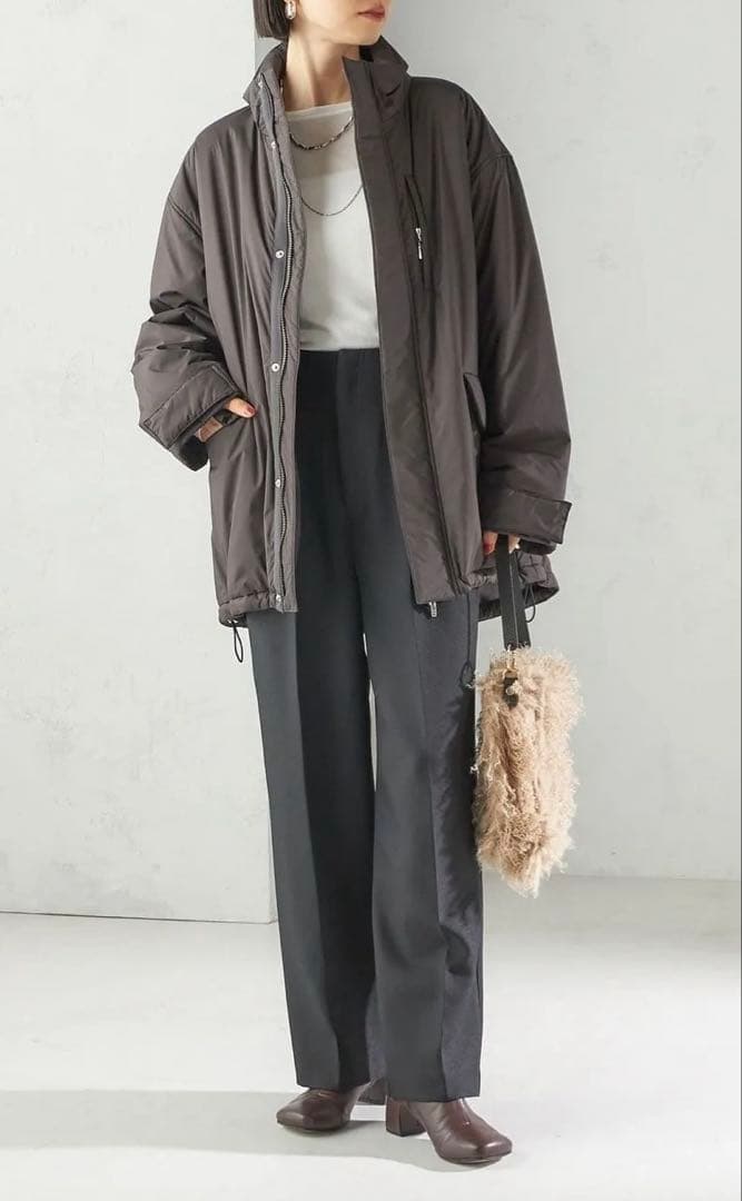 SHIPS for women IMBOTEX 中綿 ミディ ジャケット