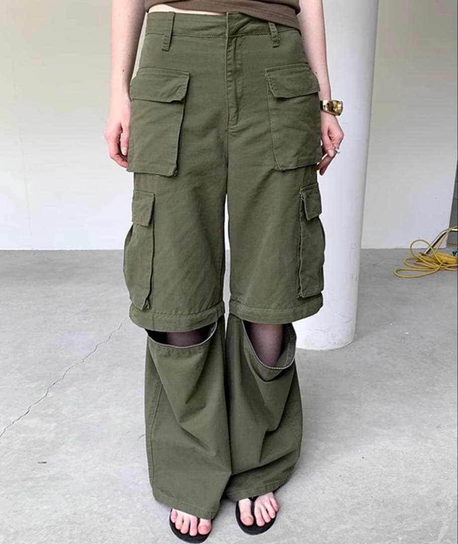 【LONSLAN】2wayカーゴパンツ　sanwl24a032