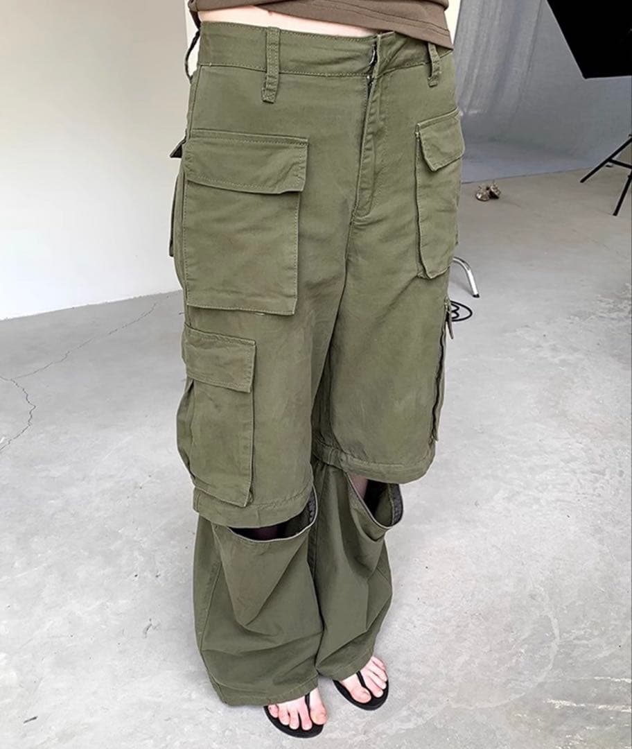 【LONSLAN】2wayカーゴパンツ　sanwl24a032