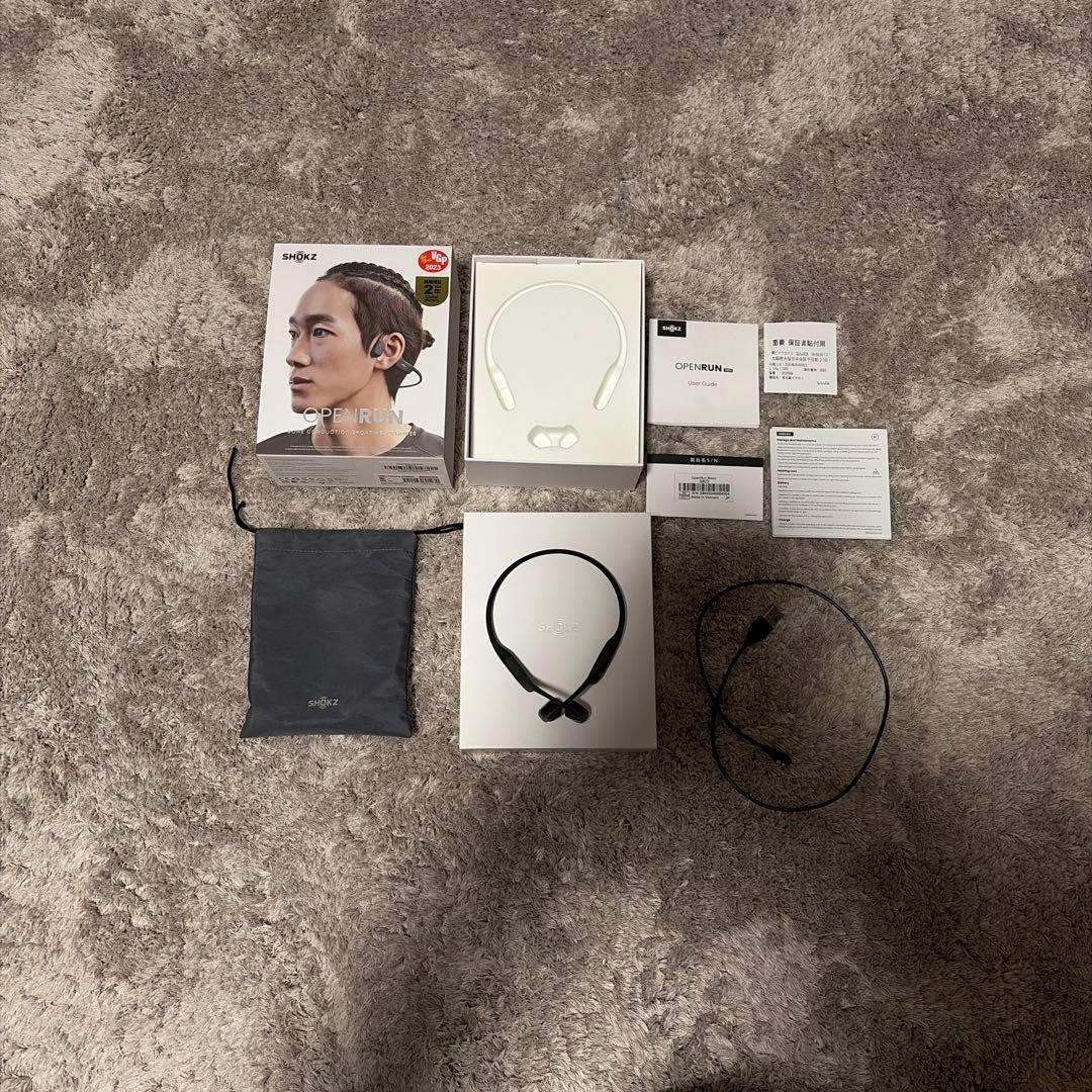 SHOKZ 骨伝導イヤホン ブラック