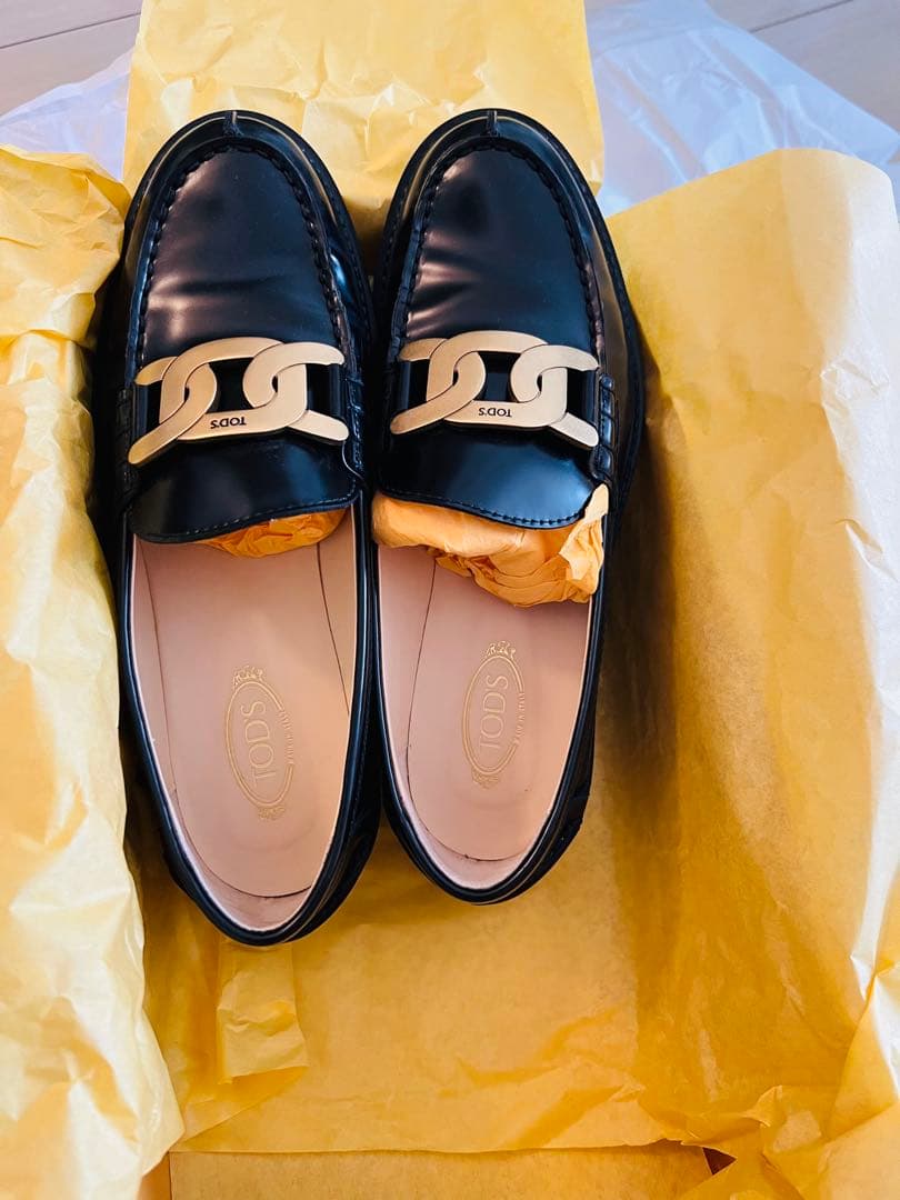 【美品】TOD'S トッズケイトローファーブラック サイズ37