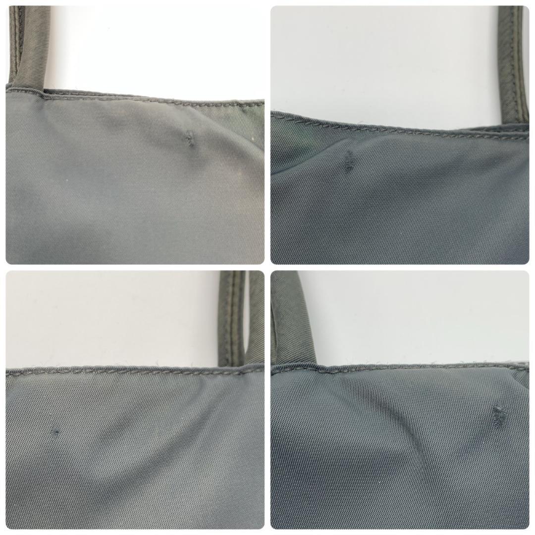 プラダ テスートナイロン トート ハンドバッグ チャコールグレー ブラック 黒