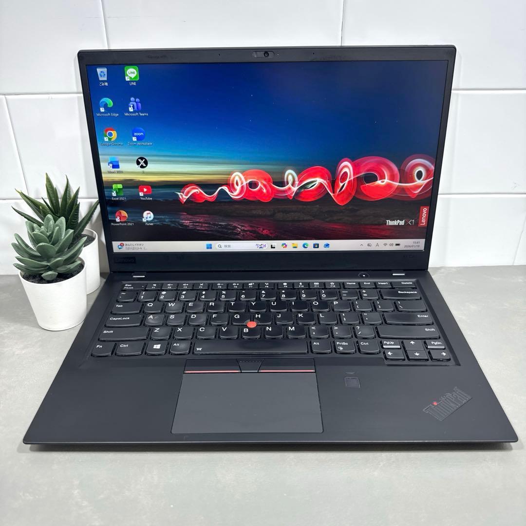 【高性能】ThinkpadX1カーボン☘8世代i7☘️NVMe512GB
