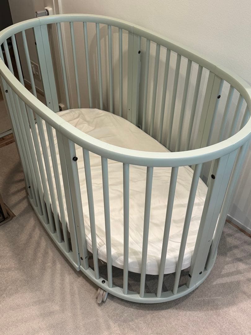 STOKKE ストッケ スリーピー ベビーベッド V2 ミントグリーン送料込み